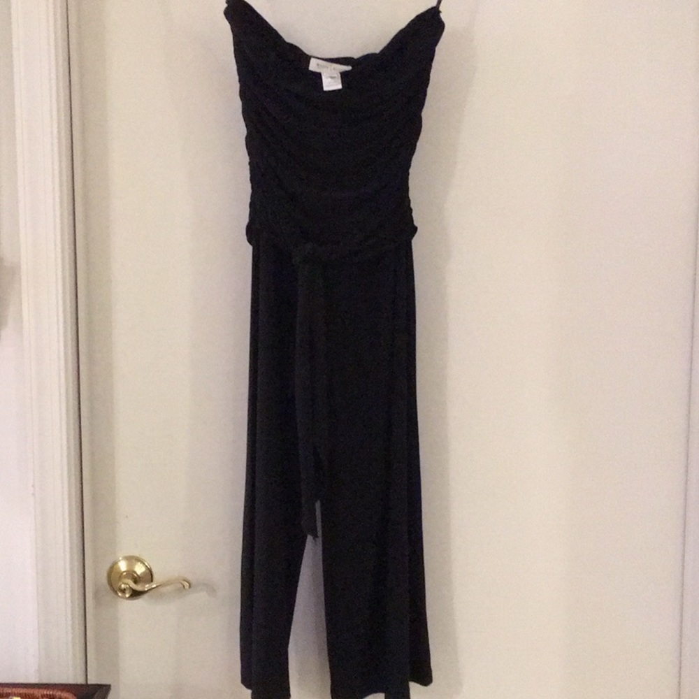 Strapless classic black jumpsuit from WHBM